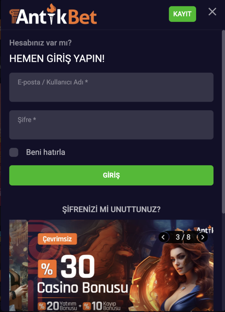 Antikbet Giriş